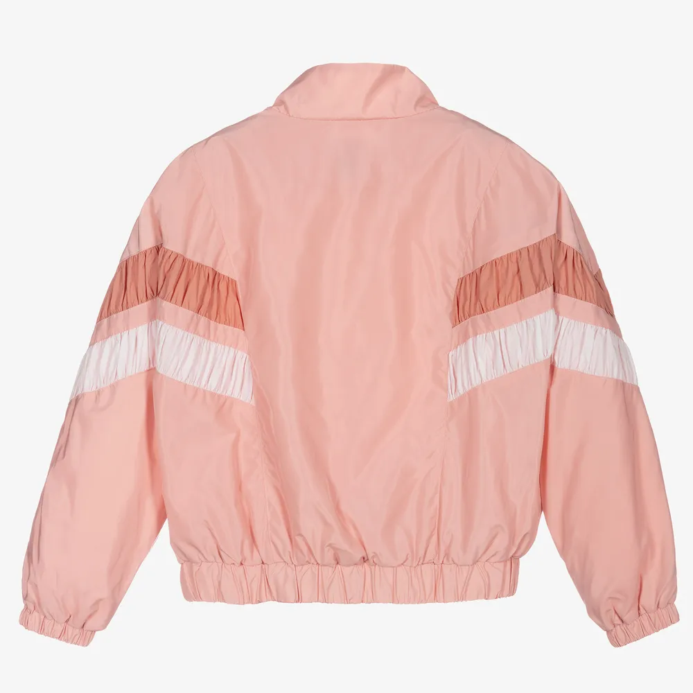 Girls Pink Windbreaker Jacket