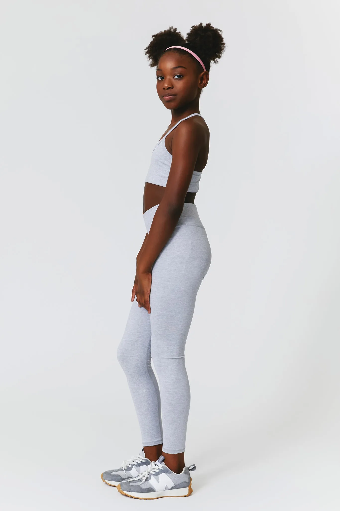 Girls TLC Leggings in Collegiate Gray