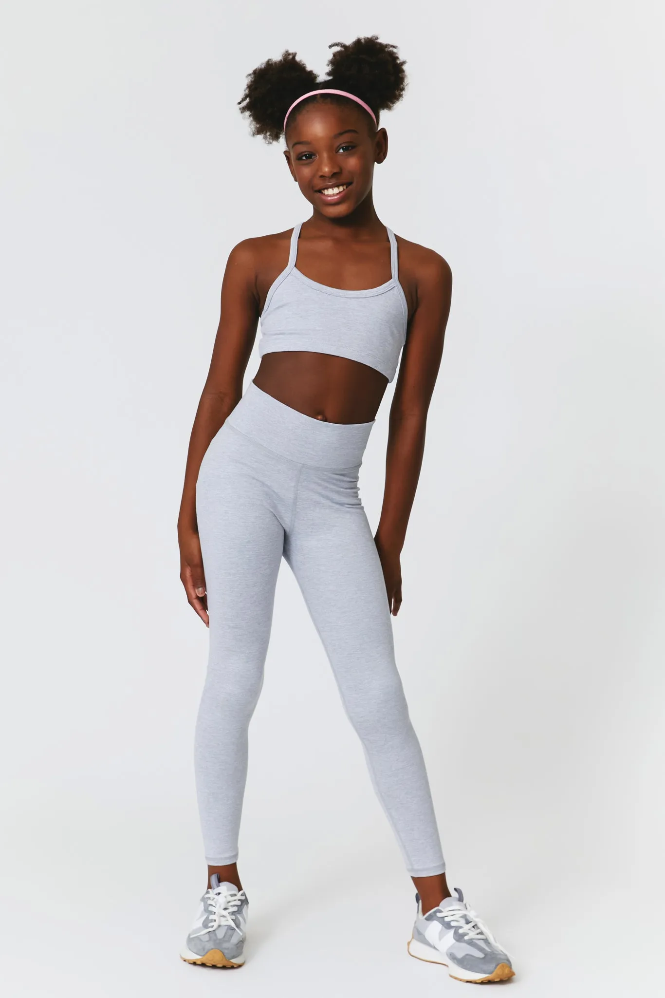 Girls TLC Leggings in Collegiate Gray