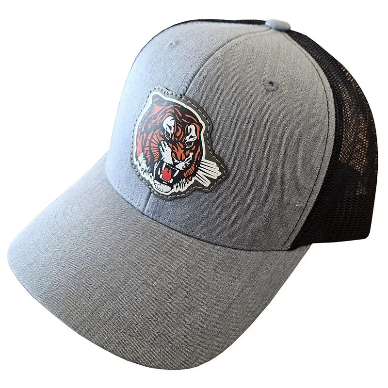 Grey Hat with Tiger Head