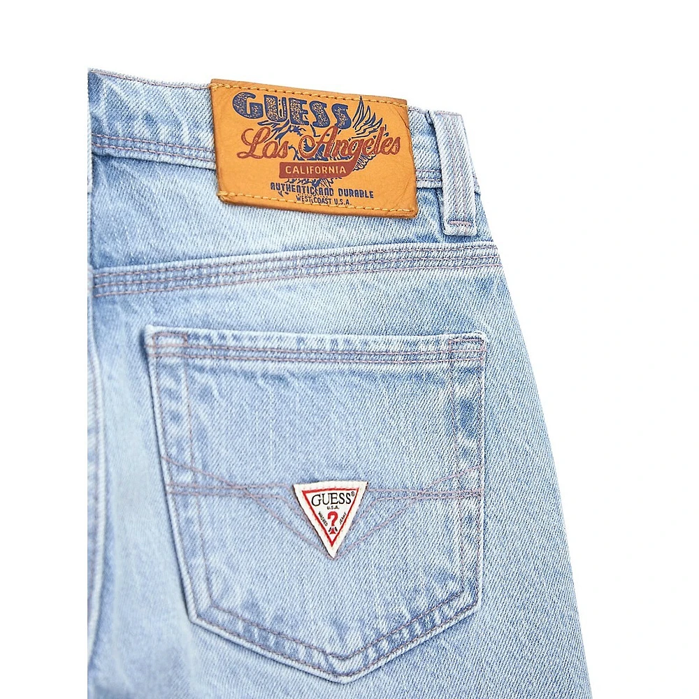 GUESS Boy's Rigid Denim Straight-Fit Jeans