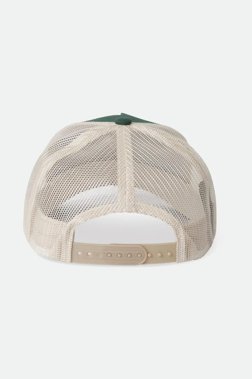 Gunston Netplus MP Trucker Hat - Pine Needle/Off White