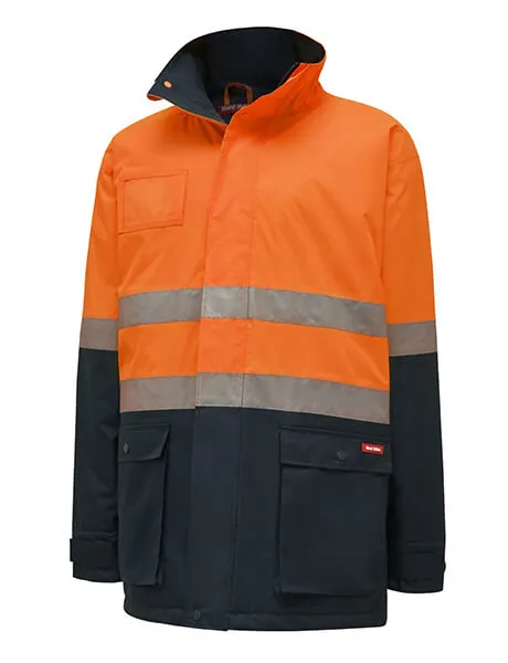 Hard Yakka Hi-Visibility 2Tone Quilted Jacket With Tape (Y06685)-