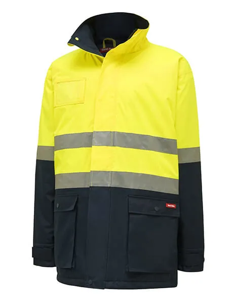 Hard Yakka Hi-Visibility 2Tone Quilted Jacket With Tape (Y06685)-