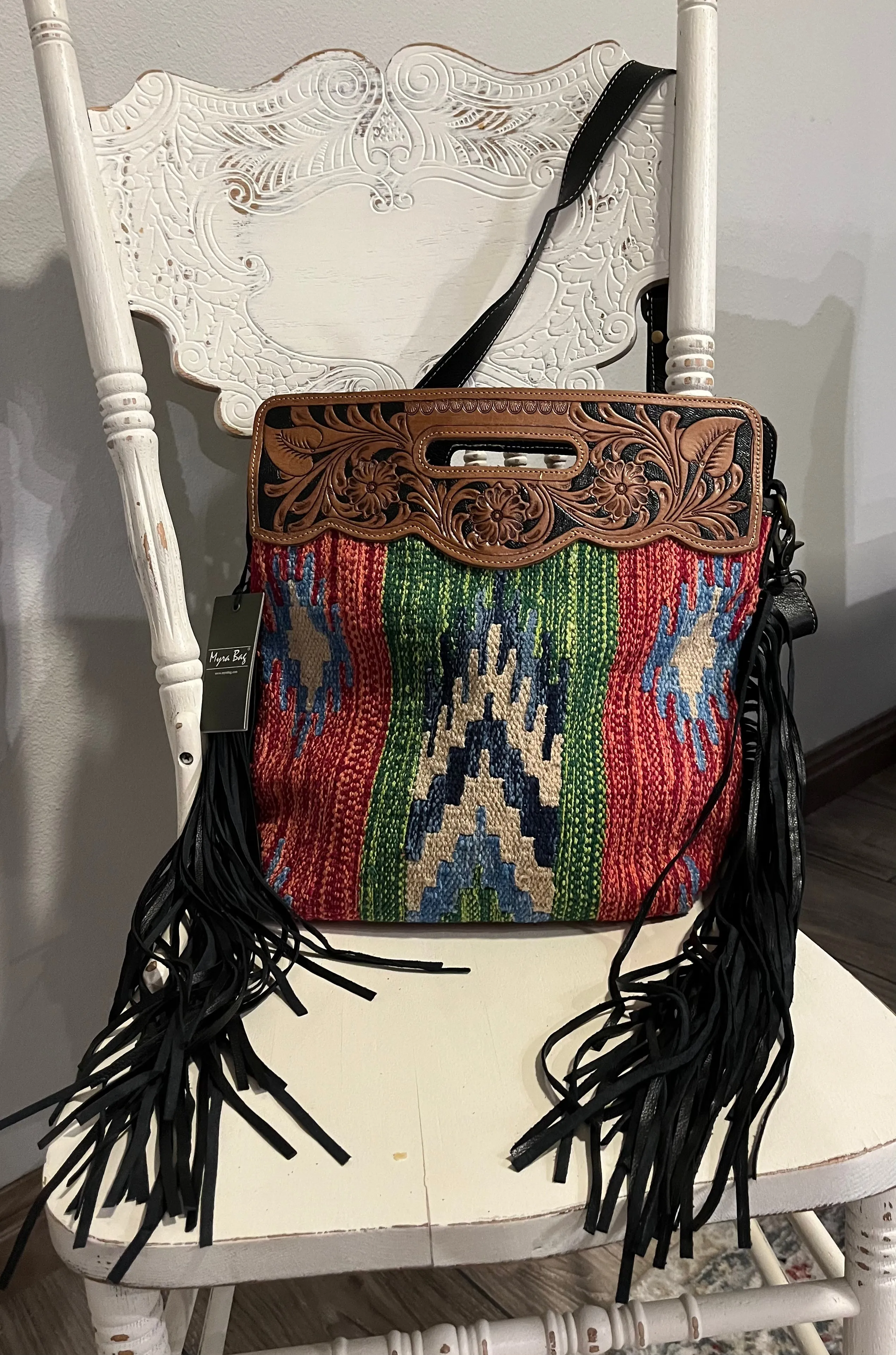 Hardin Hand-Tooled Bag