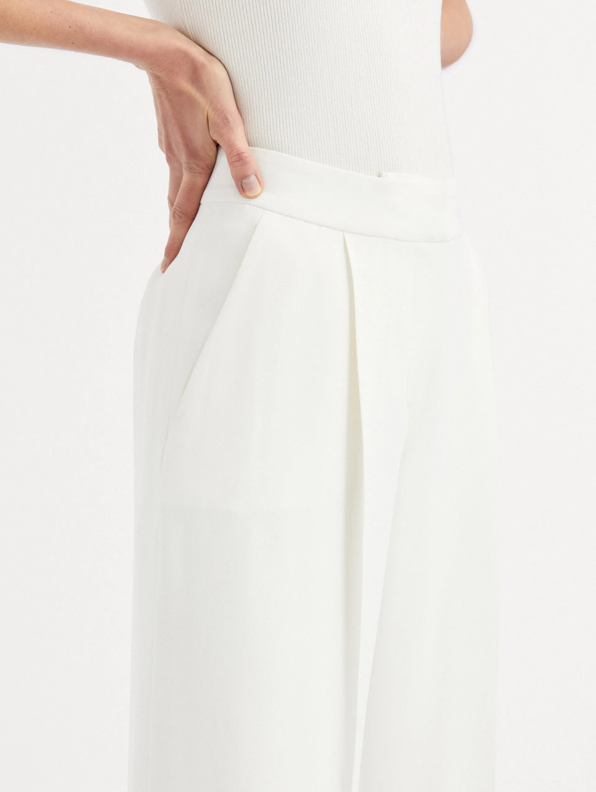 High Waisted Wide Leg Pant