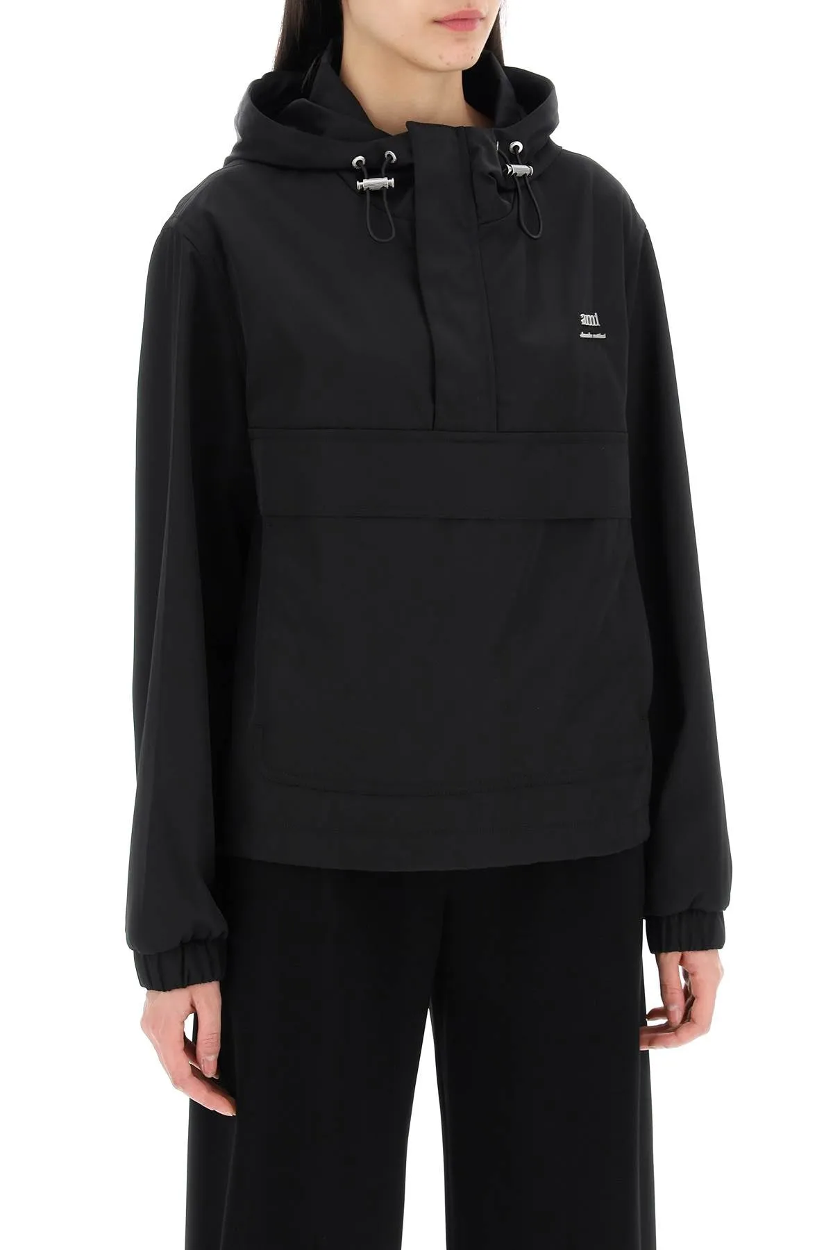 HOODED AMI WINDBREAKER