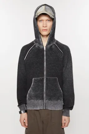 Hooded zipper sweater