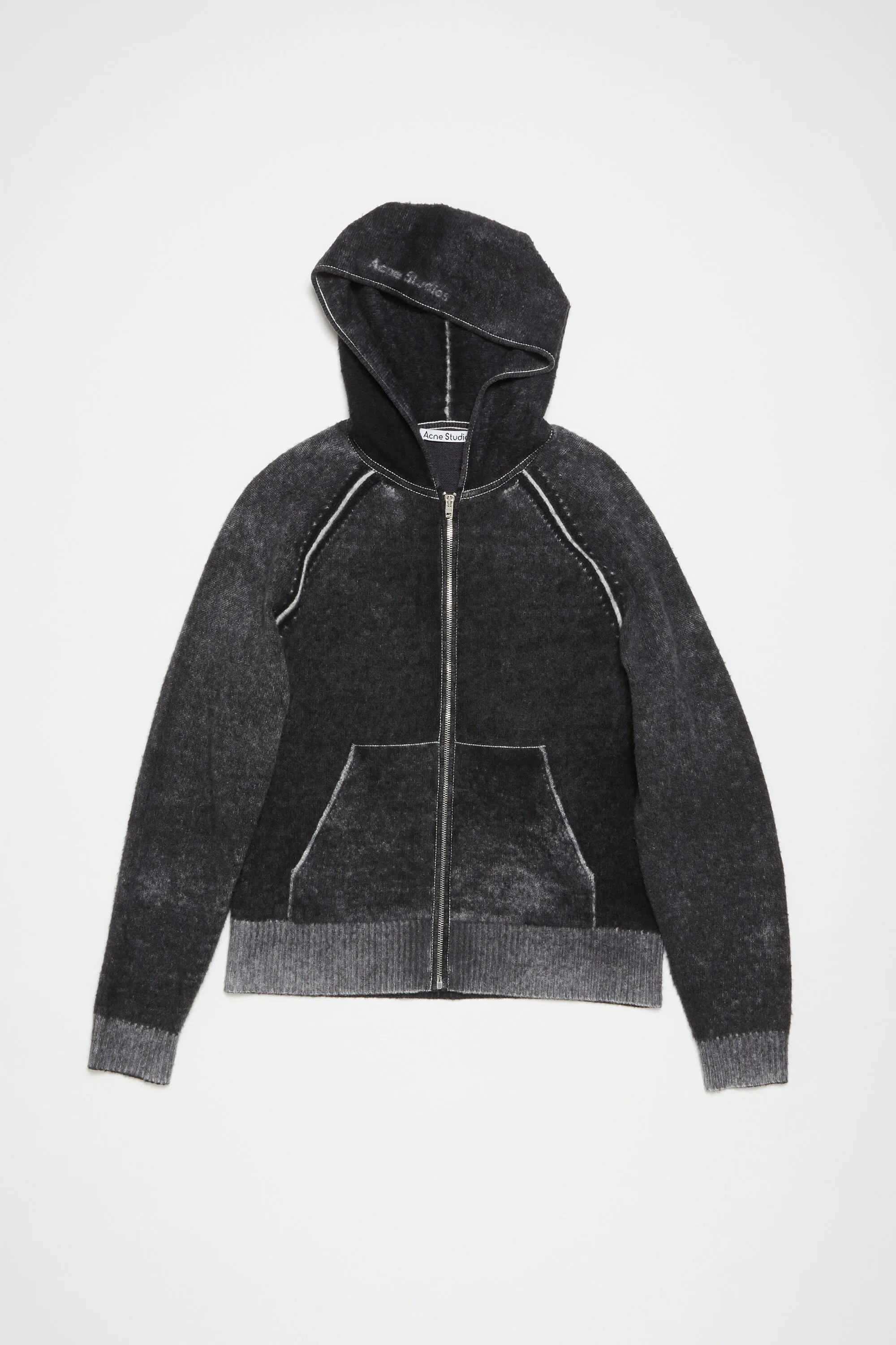 Hooded zipper sweater