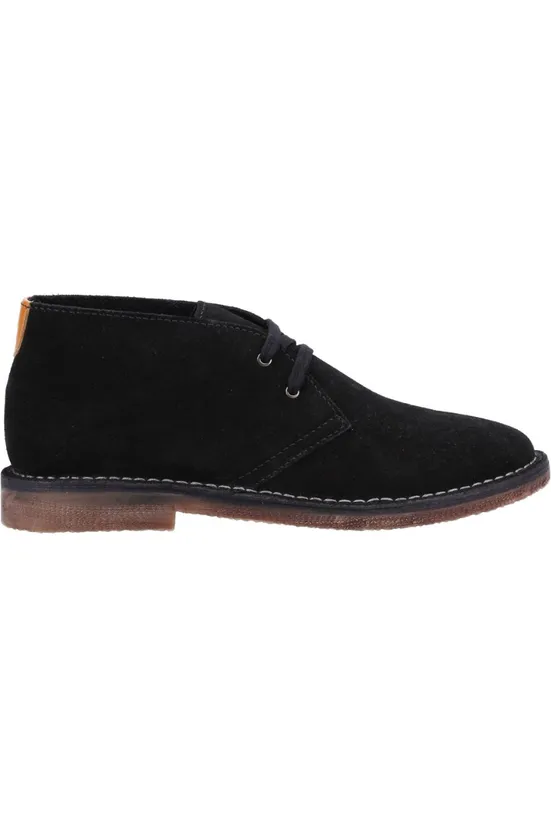 Hush Puppies - Samuel Boot in black suede