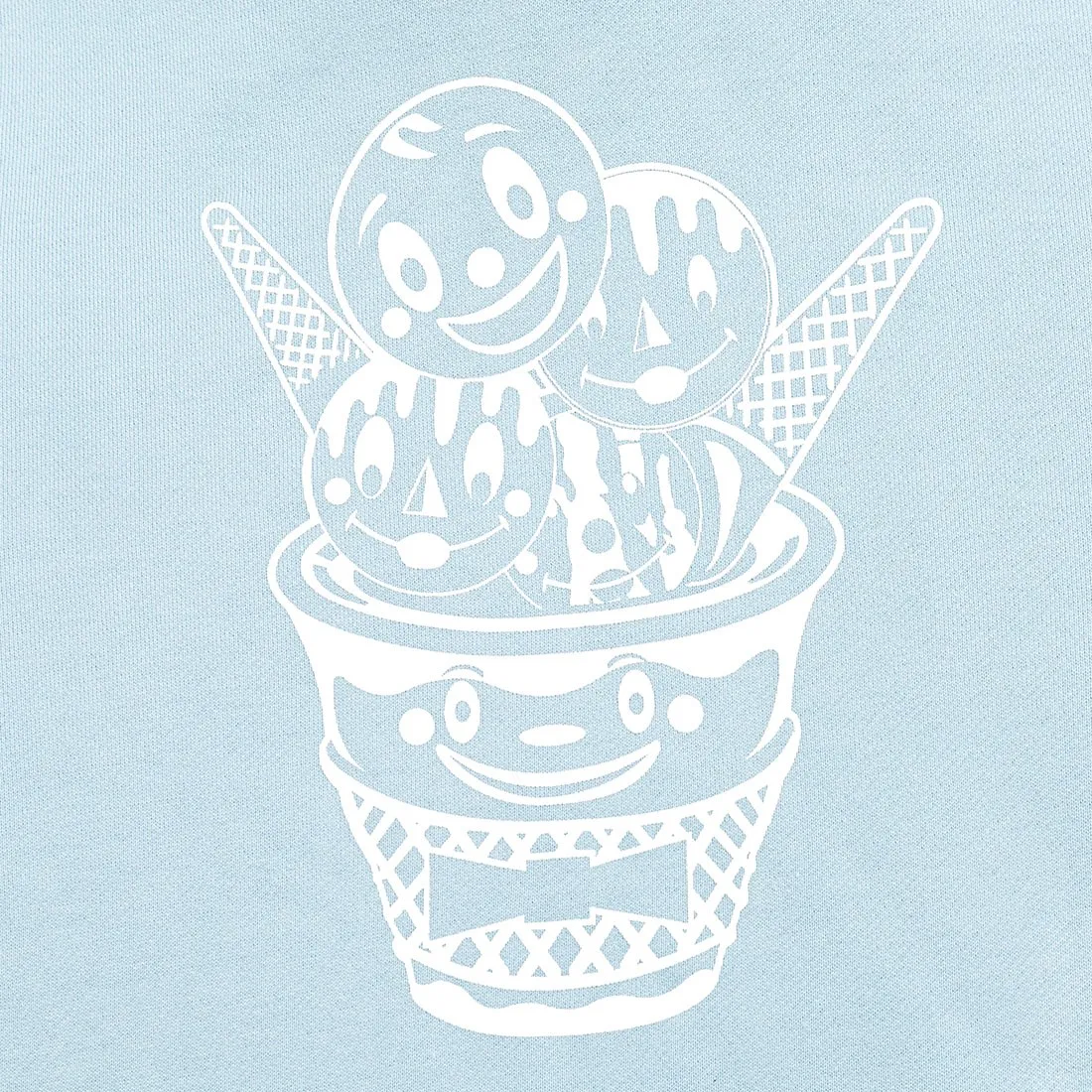 Ice Cream Men Bow Tie Hoody (blue)