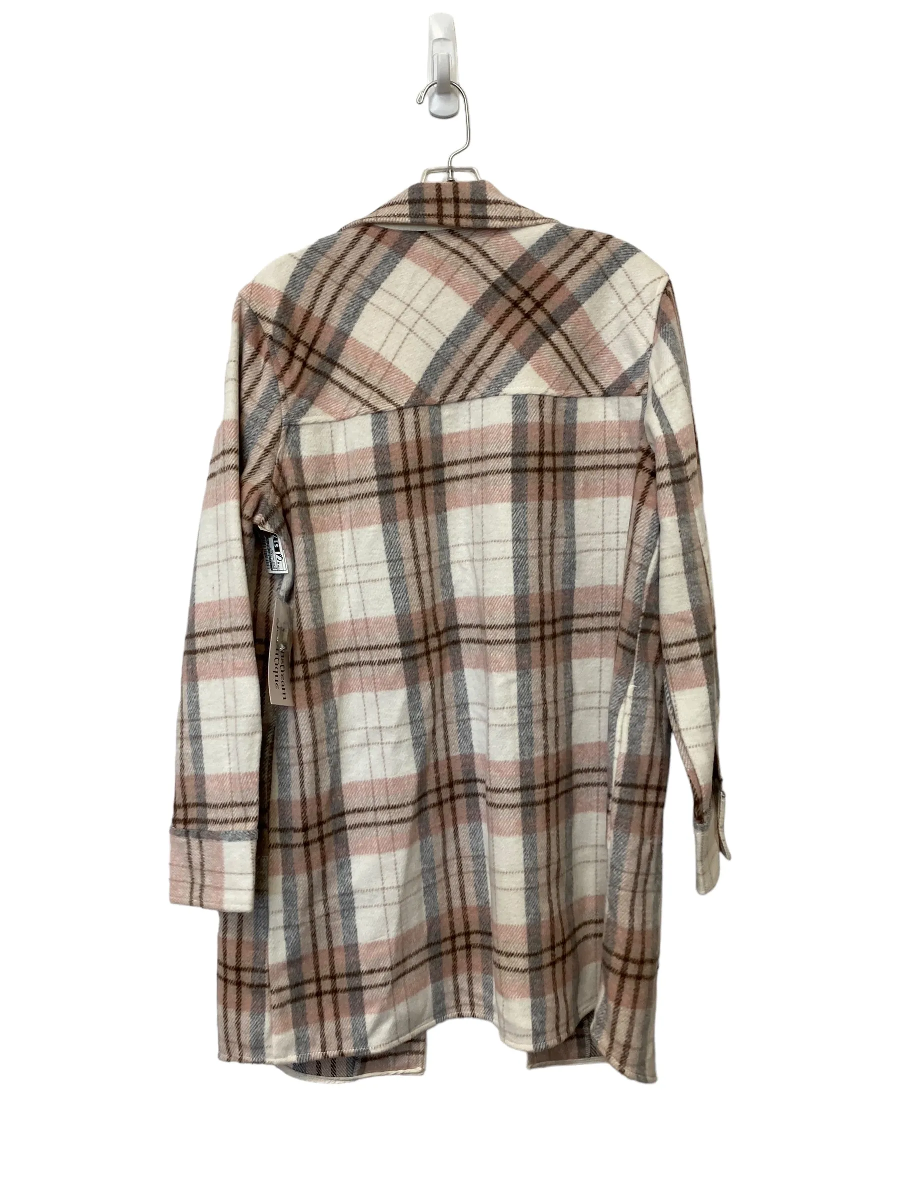 Jacket Fleece By Clothes Mentor In Plaid Pattern, Size: M