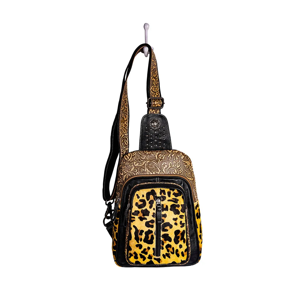 Jaguar Trail Hand-tooled Fanny Pack Bag