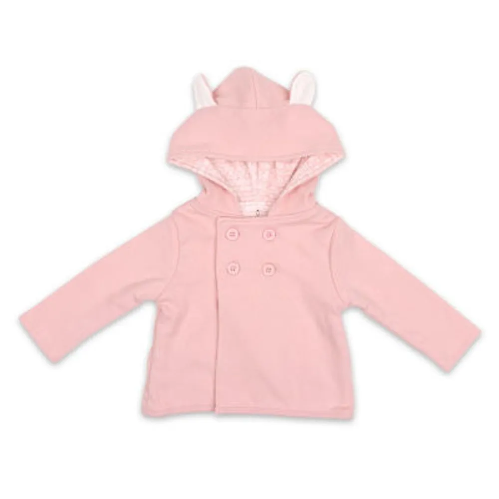 JCPenney The Peanutshell Baby Girls Midweight Pink Bunny Jacket