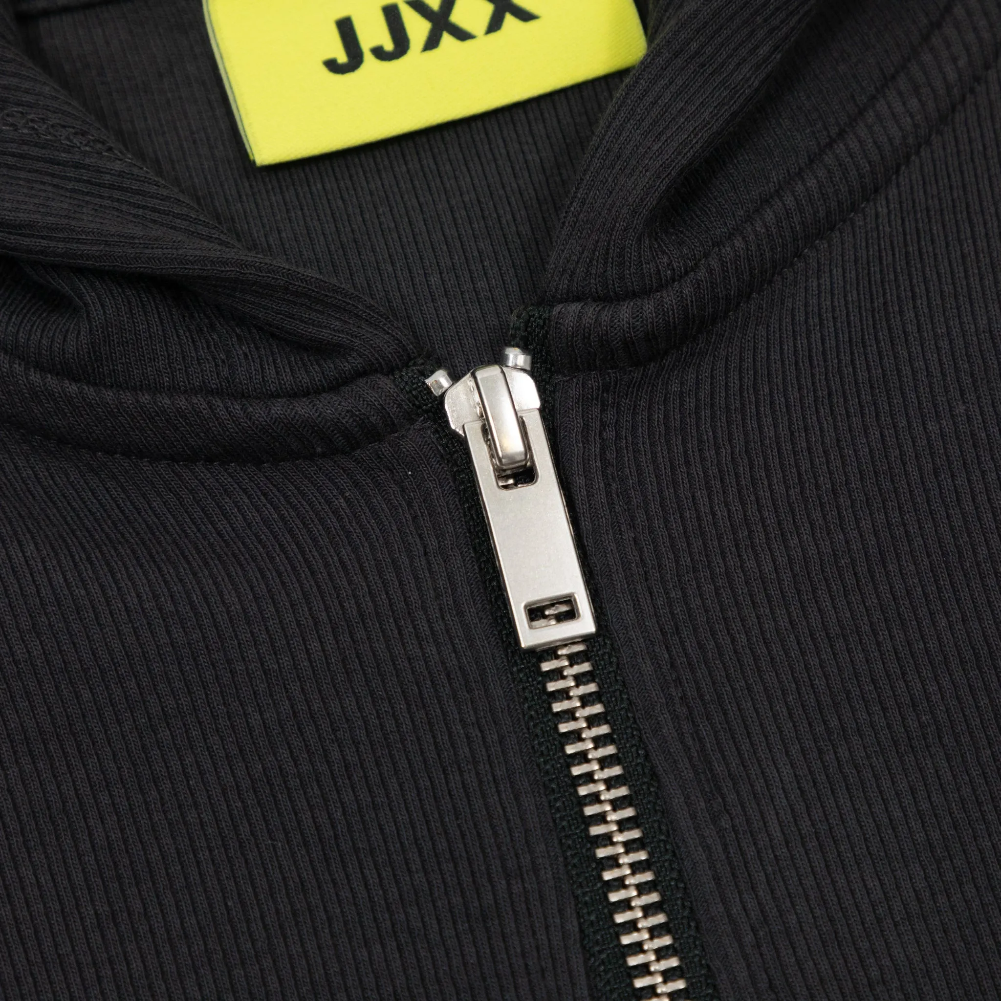 JJXX Womens JJXX Zip Through Hood Top in FADED BLACK