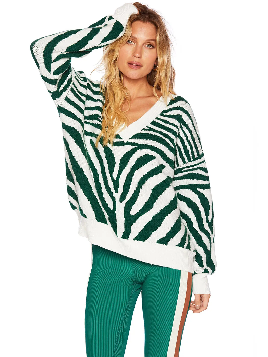 Joey Sweater - Verdant Zebra