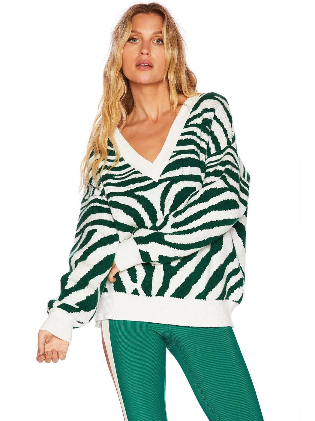 Joey Sweater - Verdant Zebra