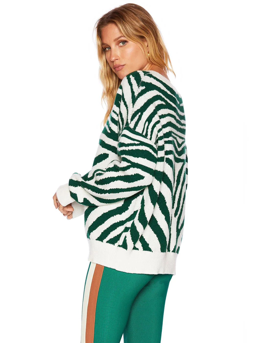 Joey Sweater - Verdant Zebra