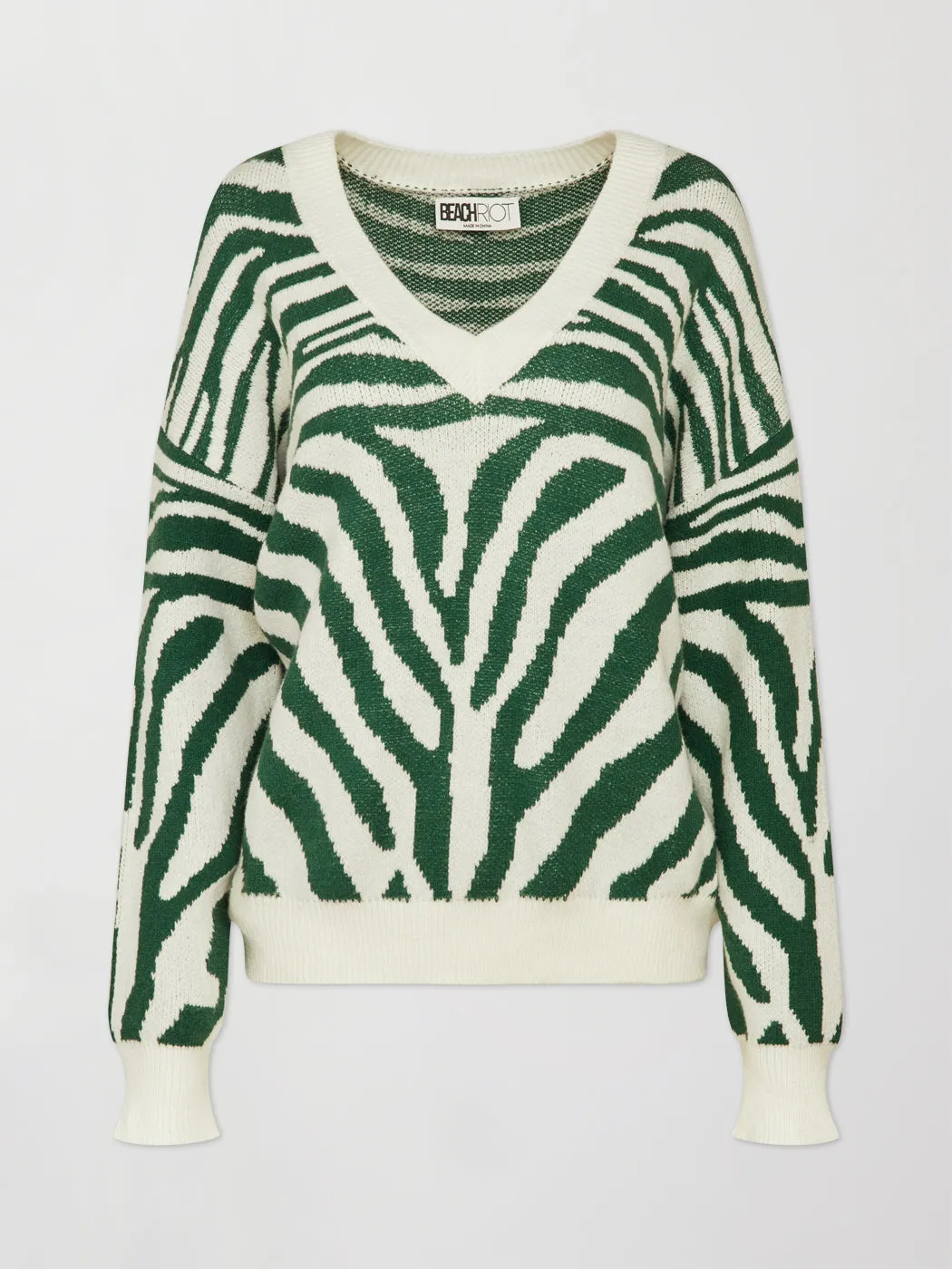 Joey Sweater - Verdant Zebra