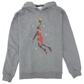 Jordan Men Essentials Graphic Fleece Hoody (carbon heather)