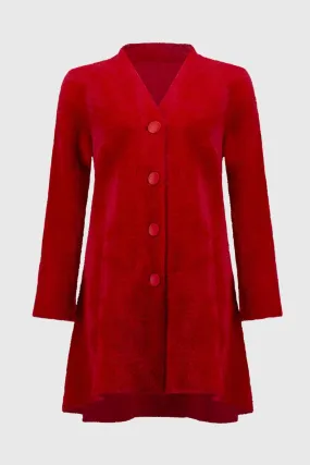 JOSEPH RIBKOFF Sweater Knit Flared Coat - Designer clothes shop | Designer brands clothes | Womens designer clothes | Designer b