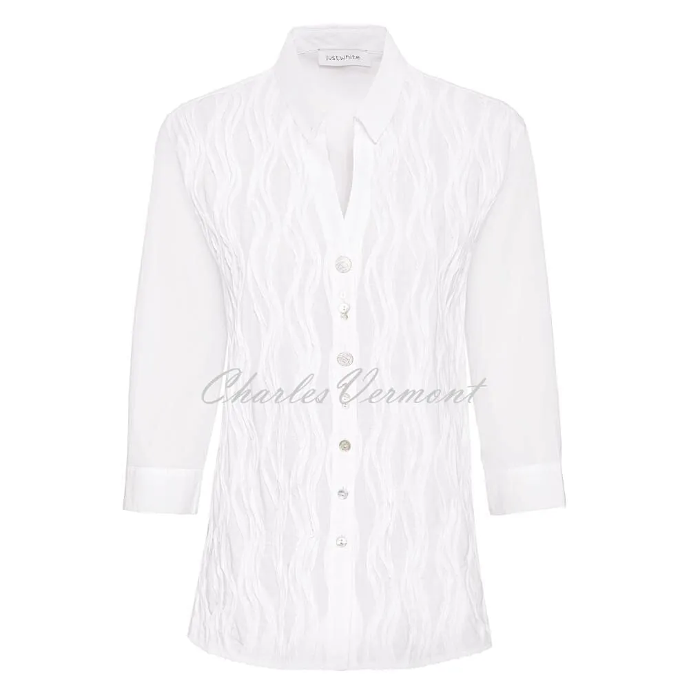 Just White Blouse - Style J2934