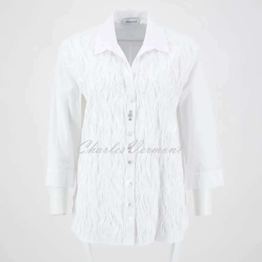 Just White Blouse - Style J2934