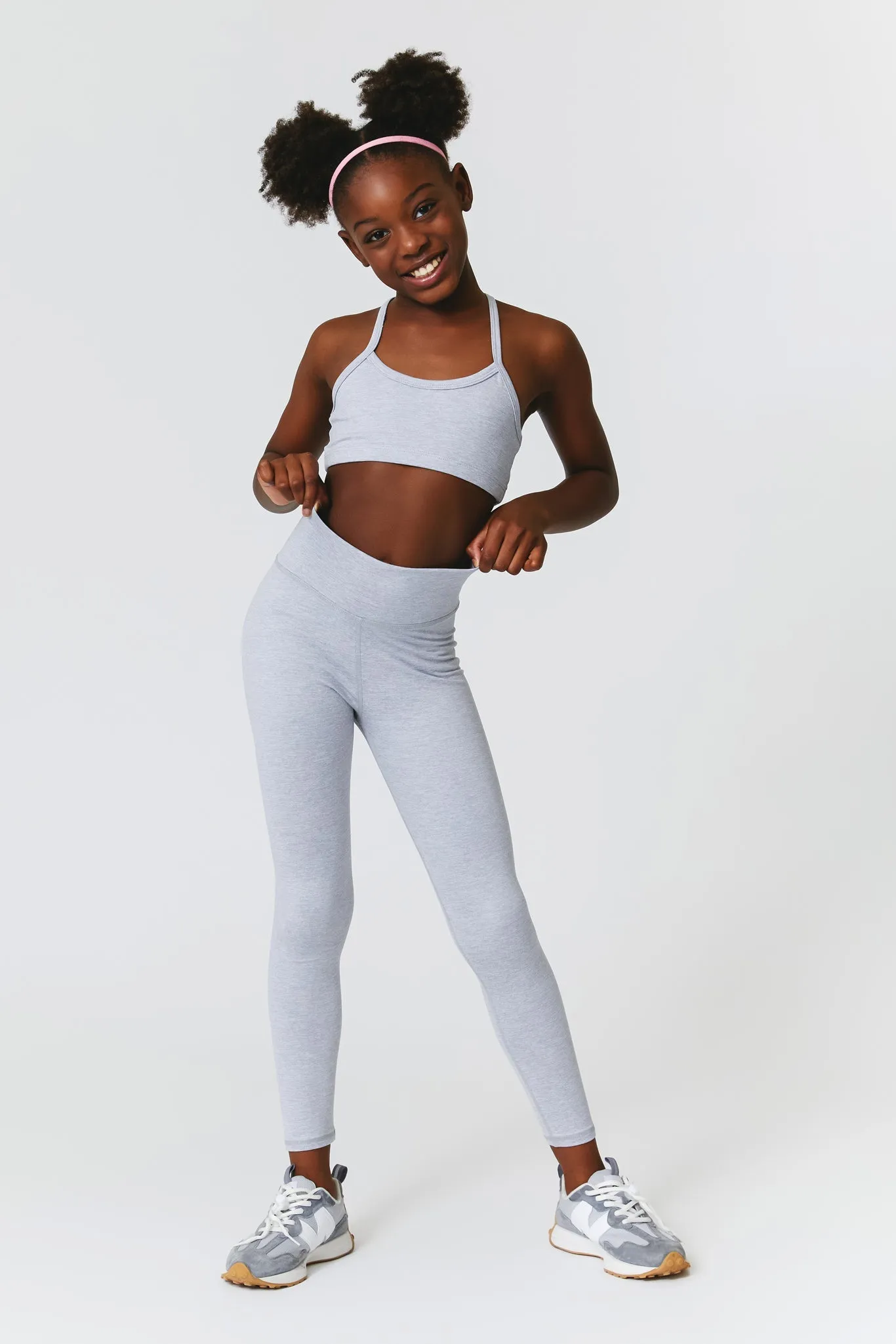 Kids TLC Leggings in Collegiate Gray