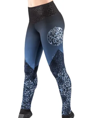 La Pantera Blue Leopard Leggings