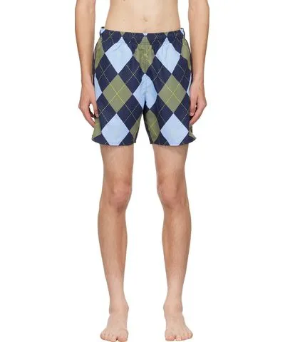 Lacoste Multicolor Quick-Dry Swim Shorts