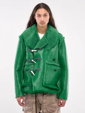 Leather Shearling Jacket (LT-SV-NYA-1001-GREEN)