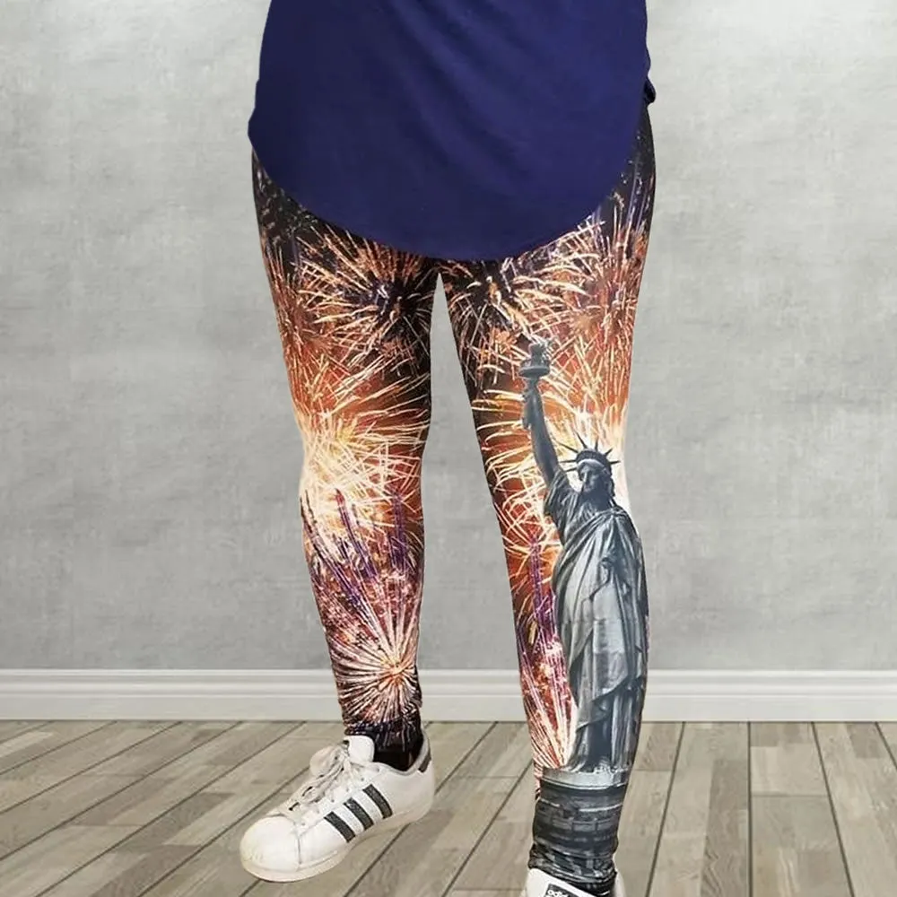 Liberty Fireworks Print Soft Leggings