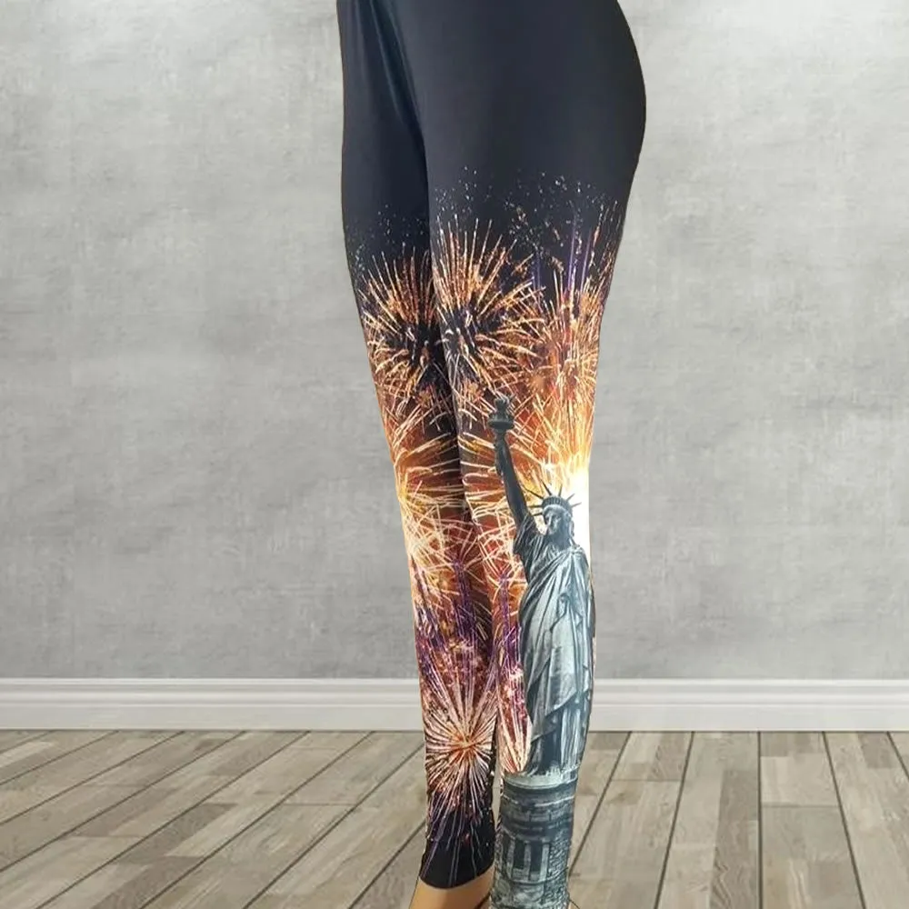 Liberty Fireworks Print Soft Leggings