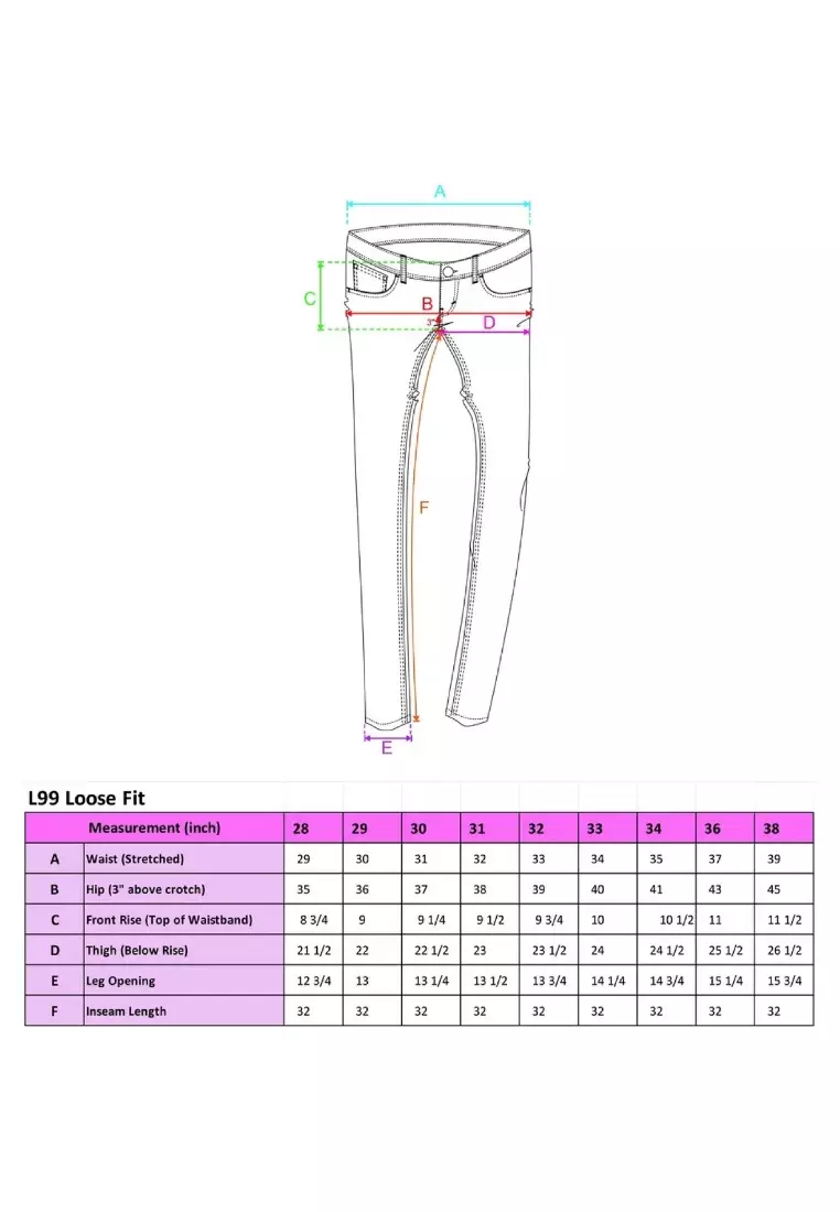 Lois LOIS L99A LADIES LOOSE FIT DENIM JEANS