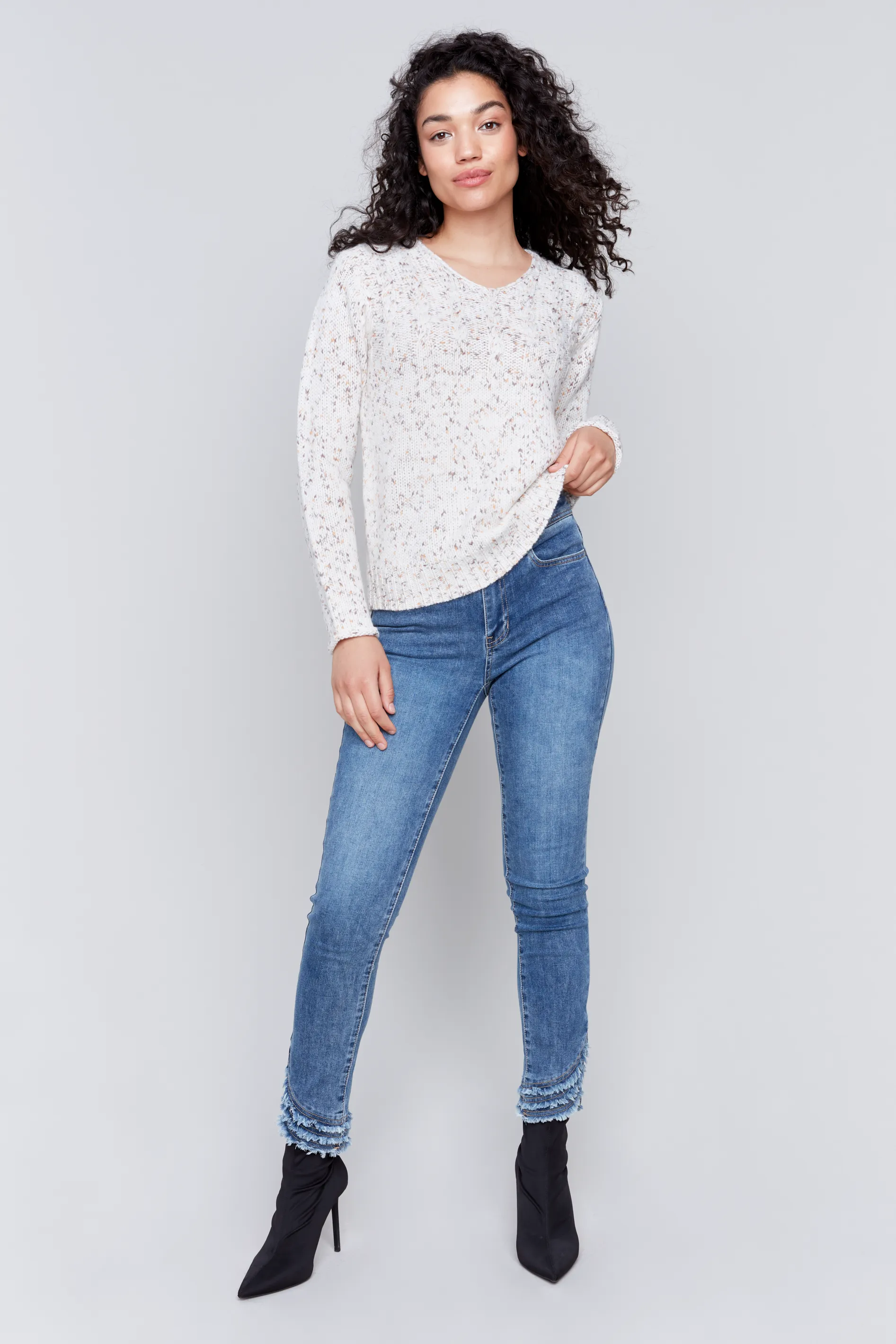 Long Sleeve V-Neck Sweater