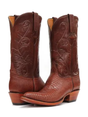 Lucchese L1218.24 Mens Classic Lizard Cowboy Boots Peanut Brittle