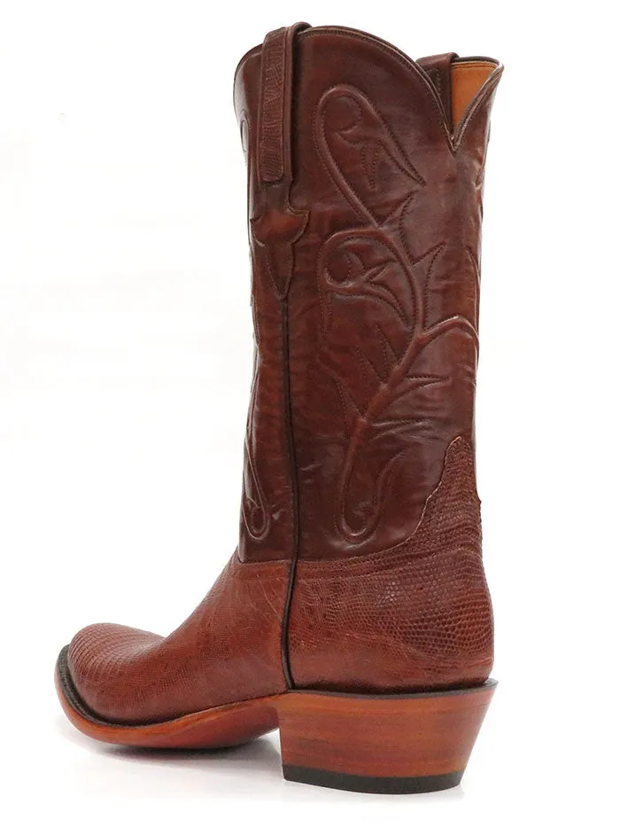 Lucchese L1218.24 Mens Classic Lizard Cowboy Boots Peanut Brittle