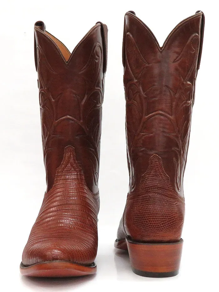 Lucchese L1218.24 Mens Classic Lizard Cowboy Boots Peanut Brittle