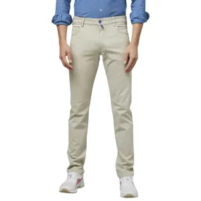 M5 Five Pocket Beige Slim Perfect Fit Jeans | Menswear Online