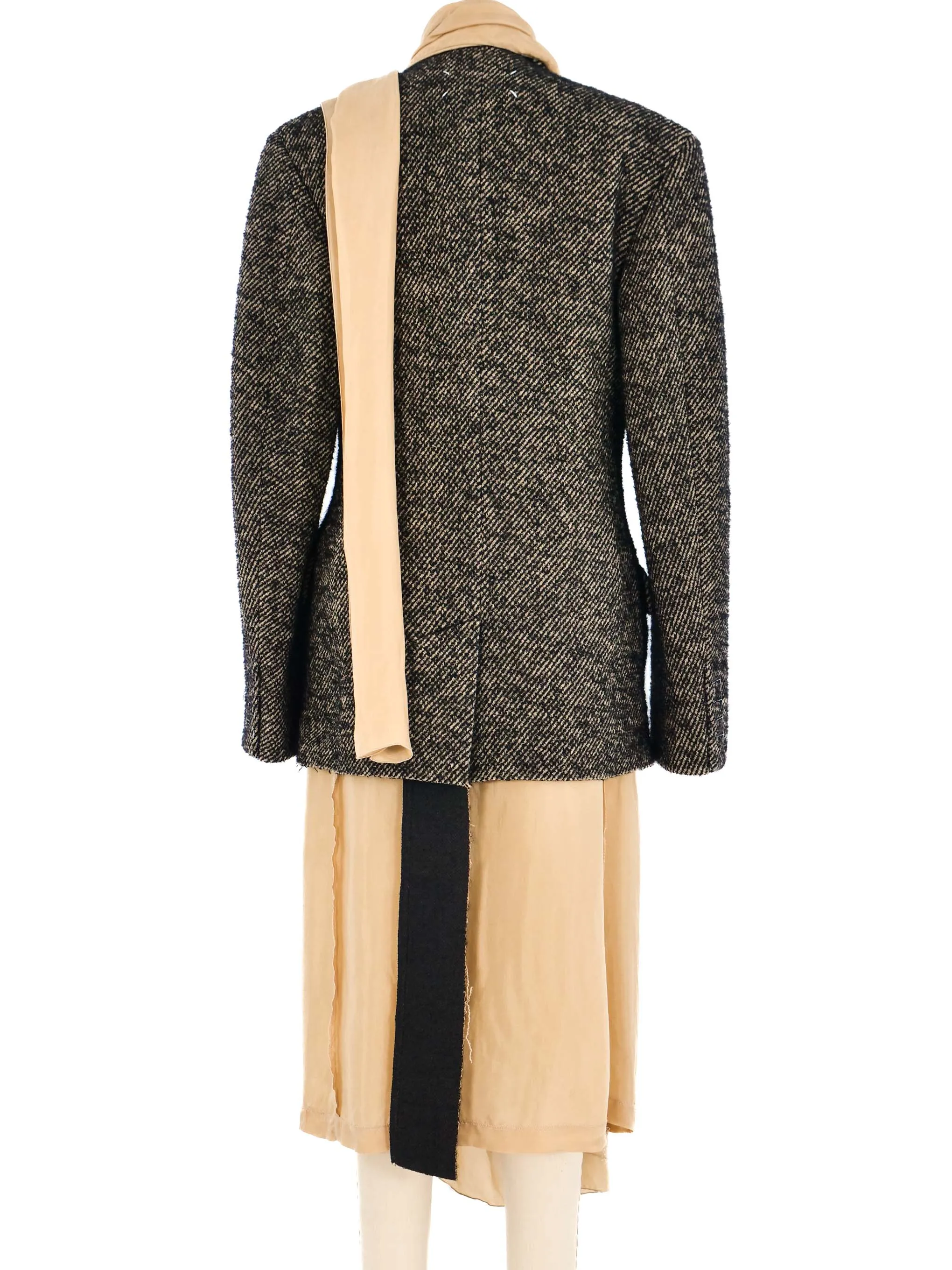 Maison Margiela Deconstructed Tweed Trench Coat