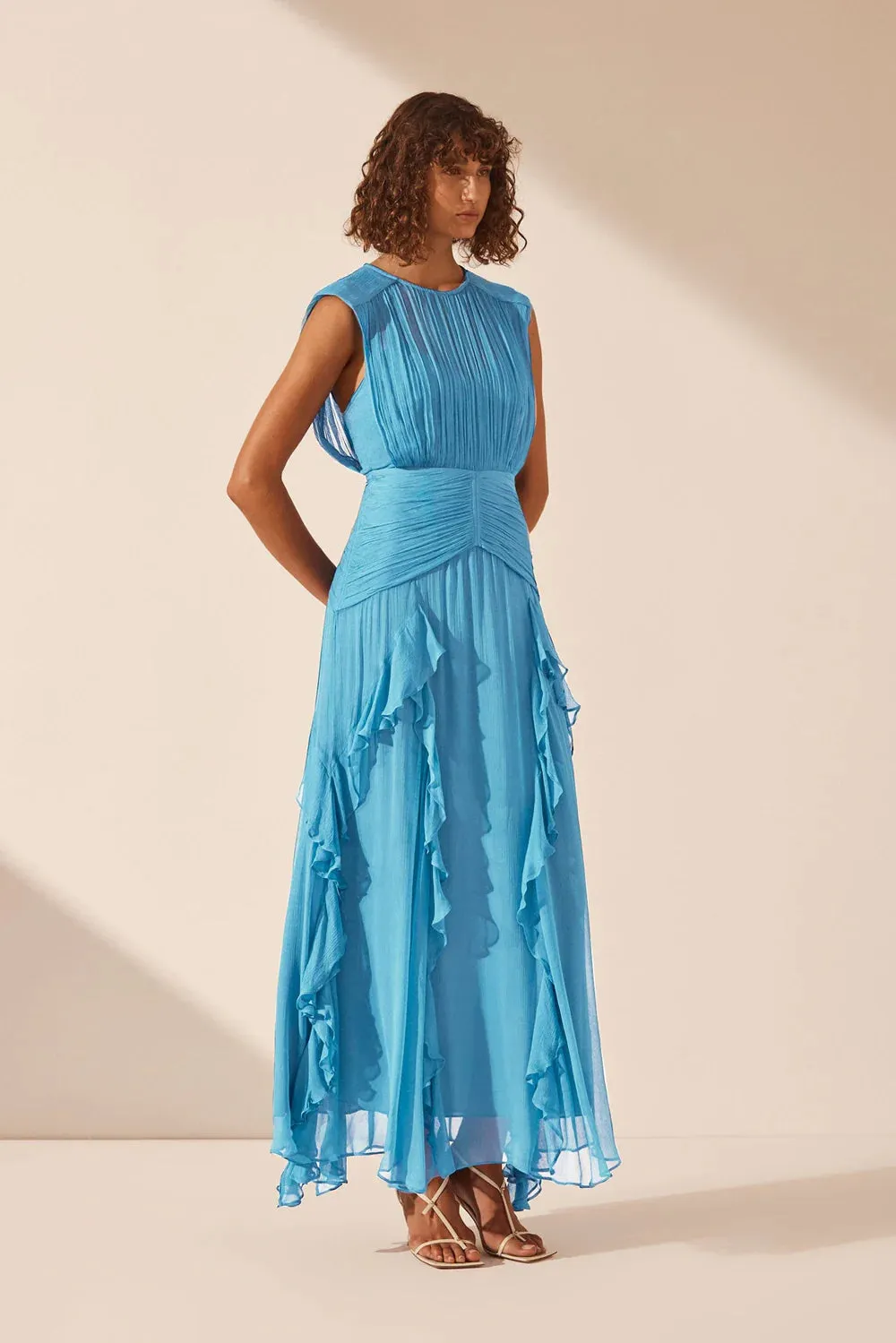 Margot Round Neck Sleeveless Maxi Dress