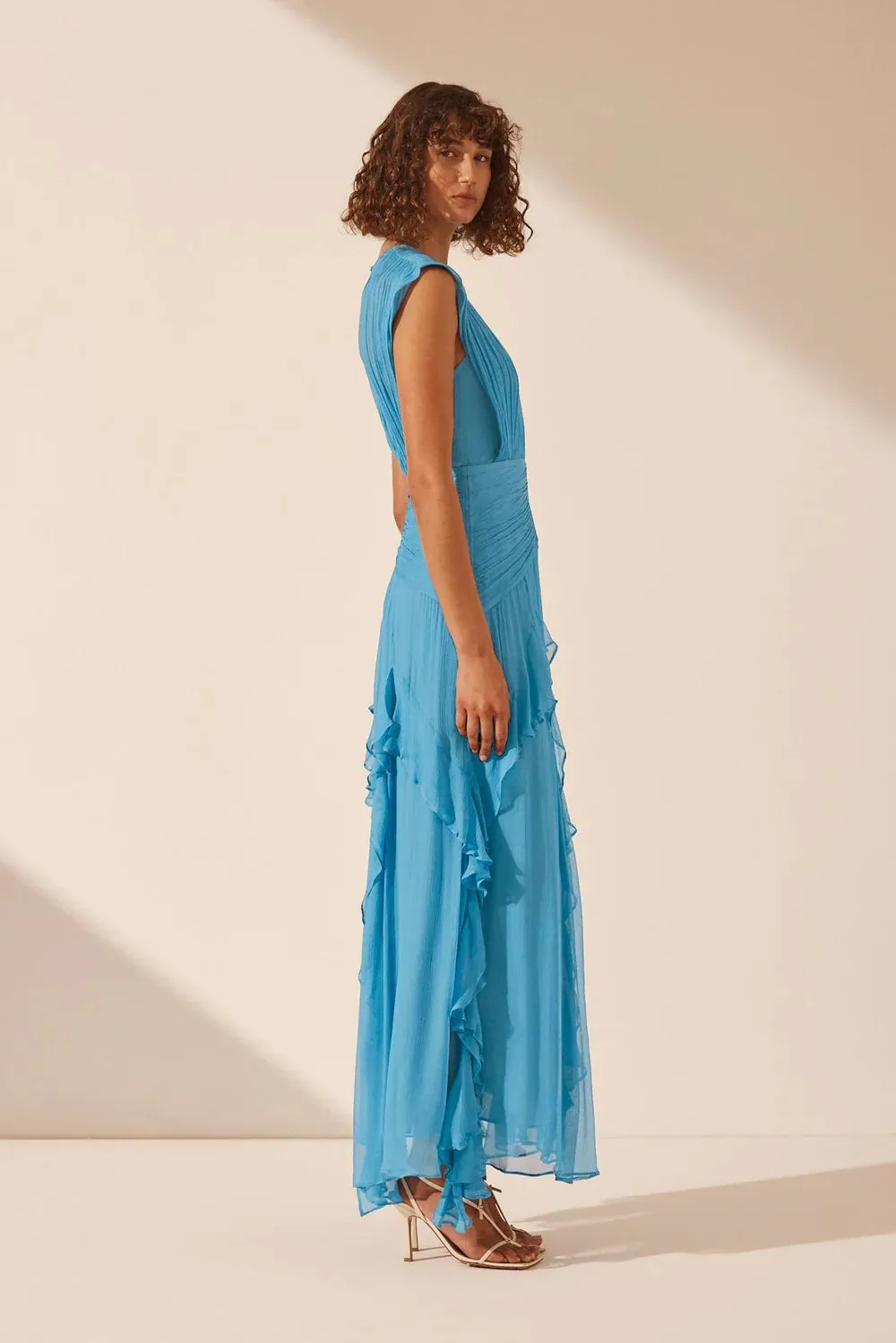 Margot Round Neck Sleeveless Maxi Dress