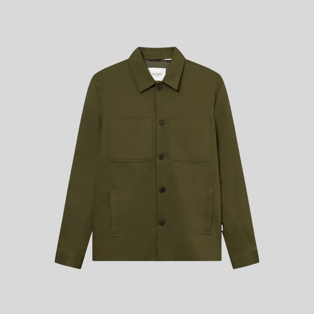 Marseille Cotton Jacket (Olive Night)