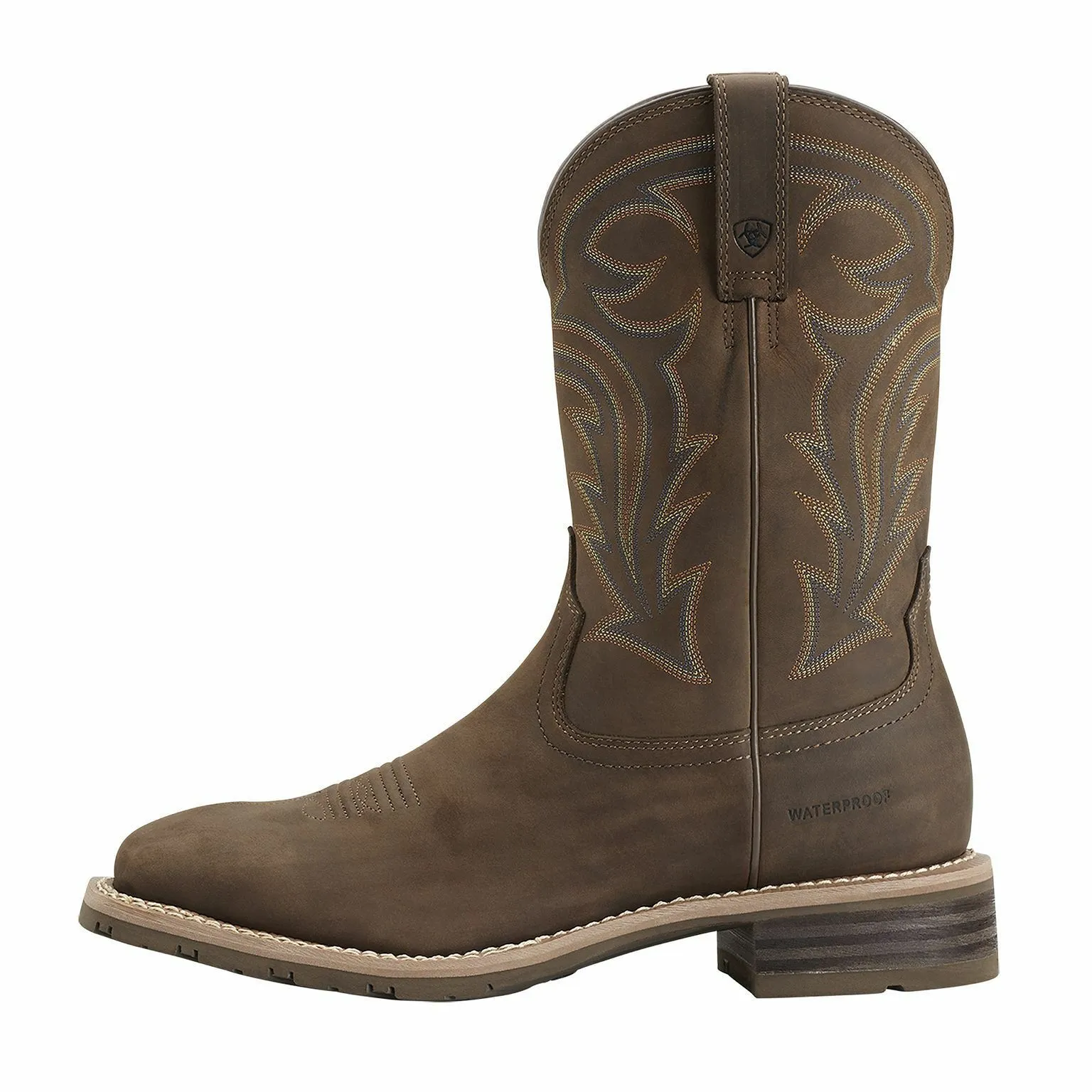 MEN'S ARIAT HYBRID RANCHER WESTERN BOOT SQUARE TOE WATERPROOF 10014067