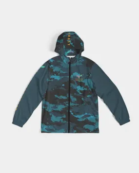 Men's High Seas Coast Camo Water Resistant Lightweight Hooded Windbreaker