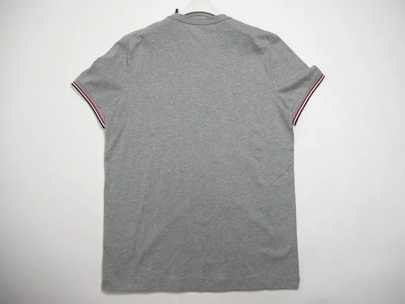 MONCLER  |Size S-XL◆MONCLER Pocket T-shirt  Short-sleeved TEE Gray Men