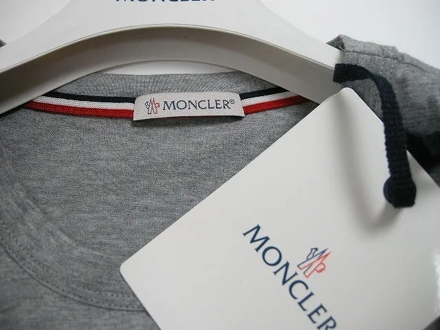 MONCLER  |Size S-XL◆MONCLER Pocket T-shirt  Short-sleeved TEE Gray Men