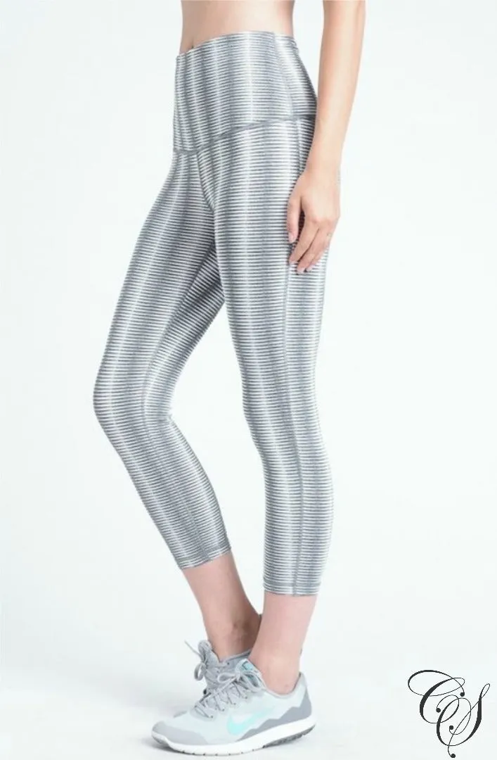 Morgan Optical Print High Waist Capri Leggings