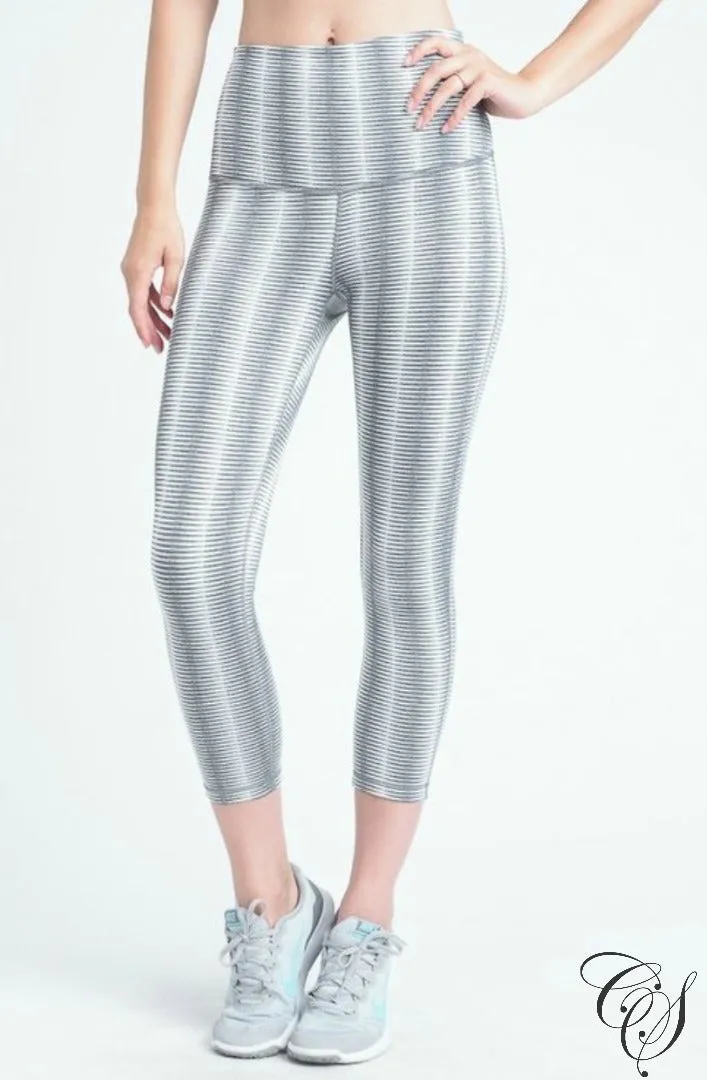 Morgan Optical Print High Waist Capri Leggings