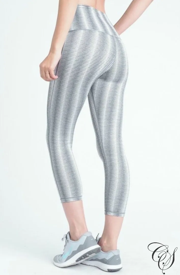 Morgan Optical Print High Waist Capri Leggings